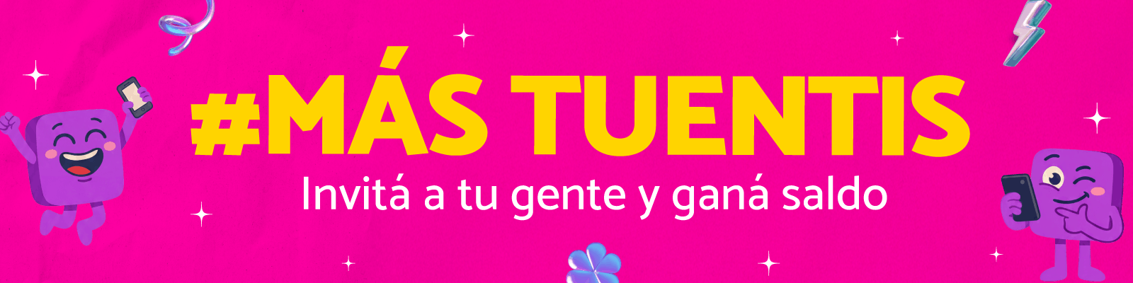 Invitá a tu gente y ganá saldo
