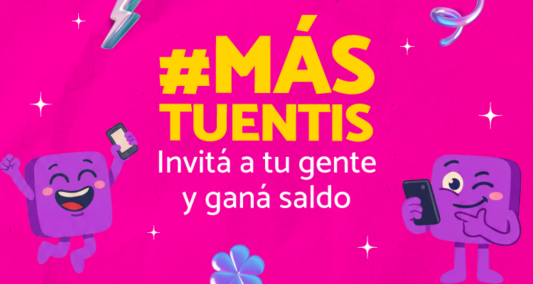 Invitá a tu gente y ganá saldo
